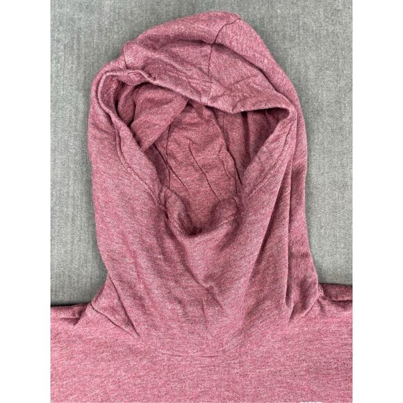 Nike Hoodie Sweatshirt Women XL Marroon Pullover Fleece Logo Kangaroo Pocket - Picture 4 of 12